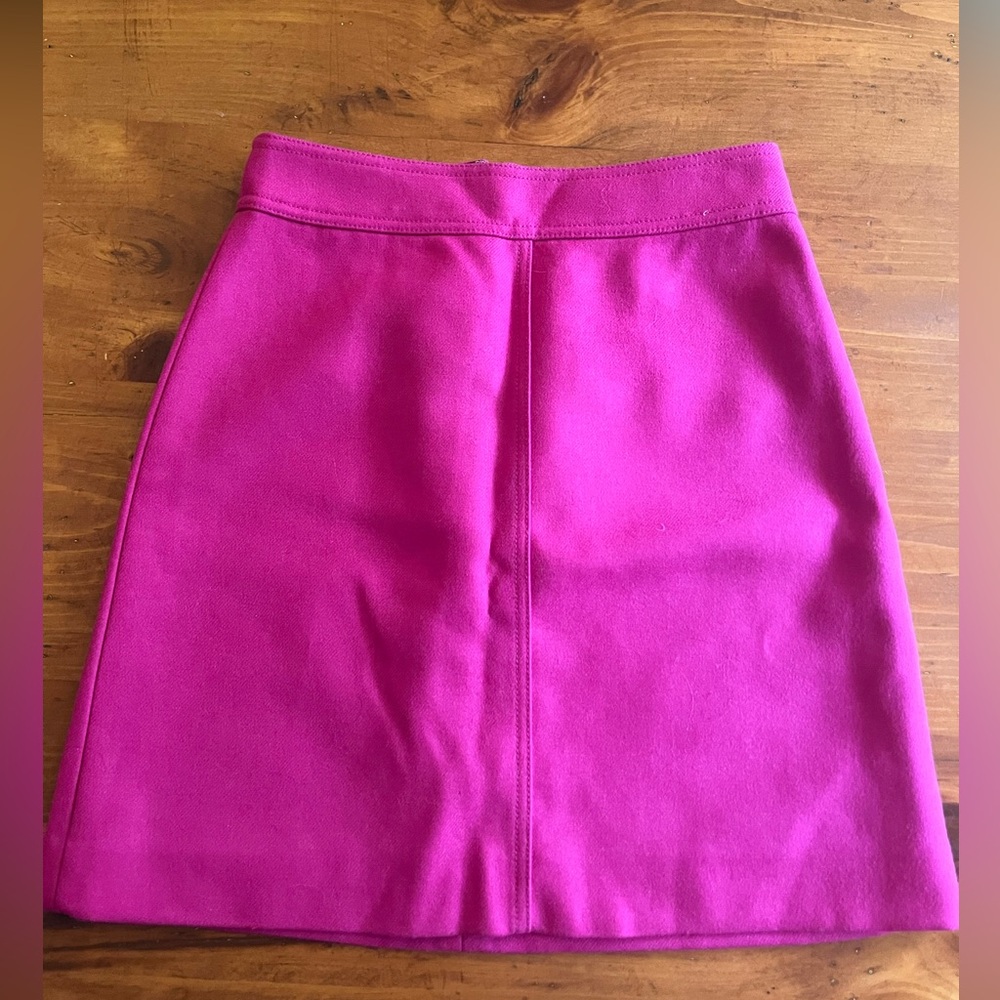 J.Crew Pink Wool Skirt